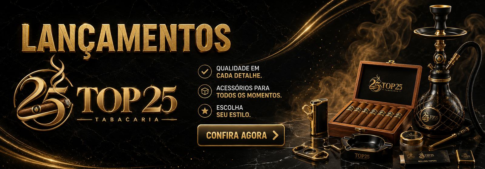 Novidades Top 25 Tabacaria